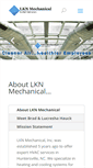 Mobile Screenshot of lknmechanical.com